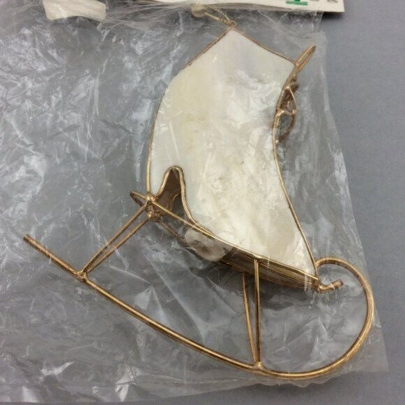 Shell Figure Skate Christmas Ornament Fits Over Bulb Cover Old Fashioned - Picture 10 of 16